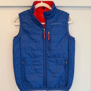 Vineyard Vines Blue Puffer Vest Size M 12/14